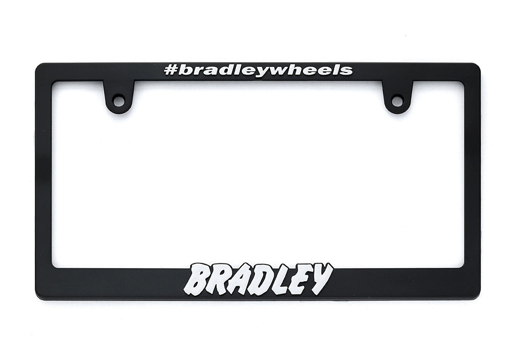 BRADLEY Wheels 3D Number Plate Frame -Silver