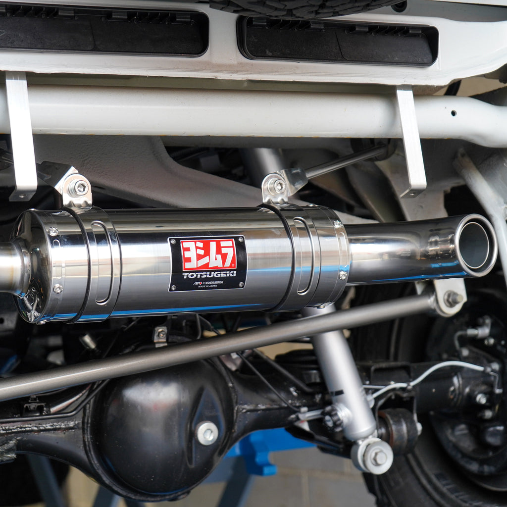 APIO x YOSHIMURA Totsugeki Stainless Steel Cyclone Exhaust System for Suzuki Jimny (2018+) Street Track Life JimnyStyle