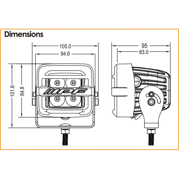 IPF 600 Series CUBE Driving Lamps