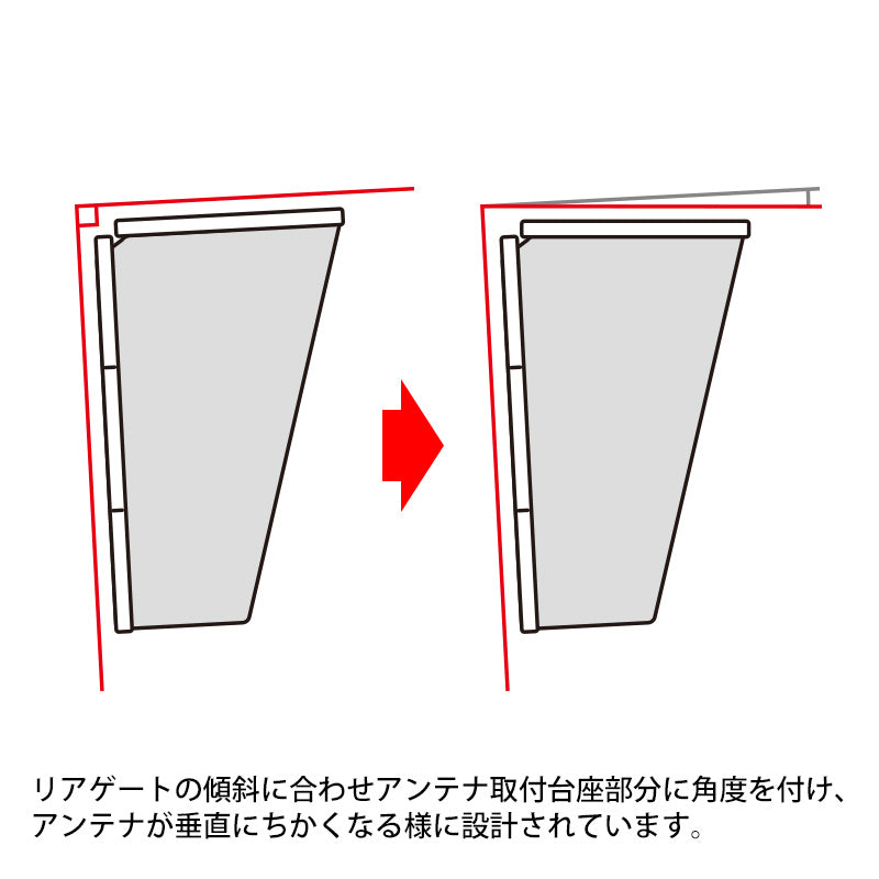 APIO Rear Hinge Mobile Antenna Bracket for Suzuki Jimny (2018+)