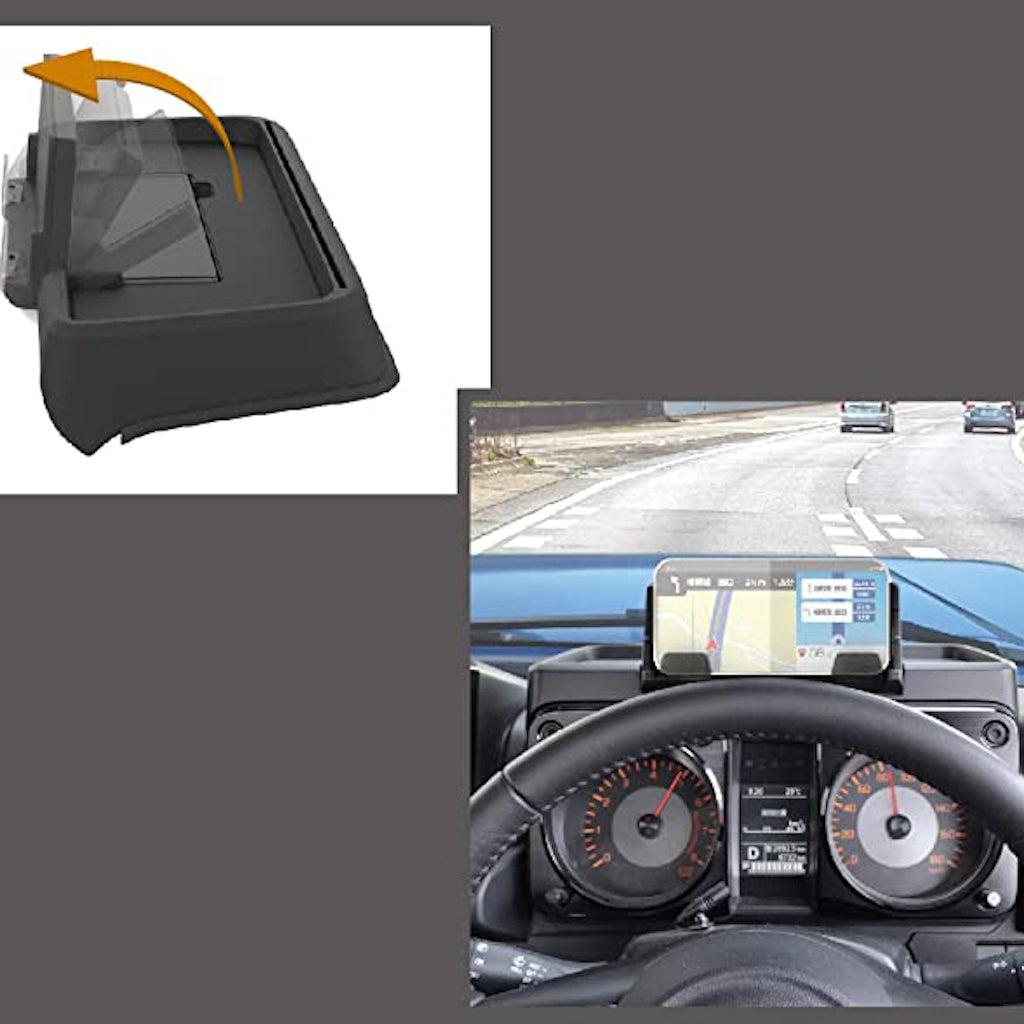 Dashboard Storage Tray with Phone Holder for Suzuki Jimny (2018+)