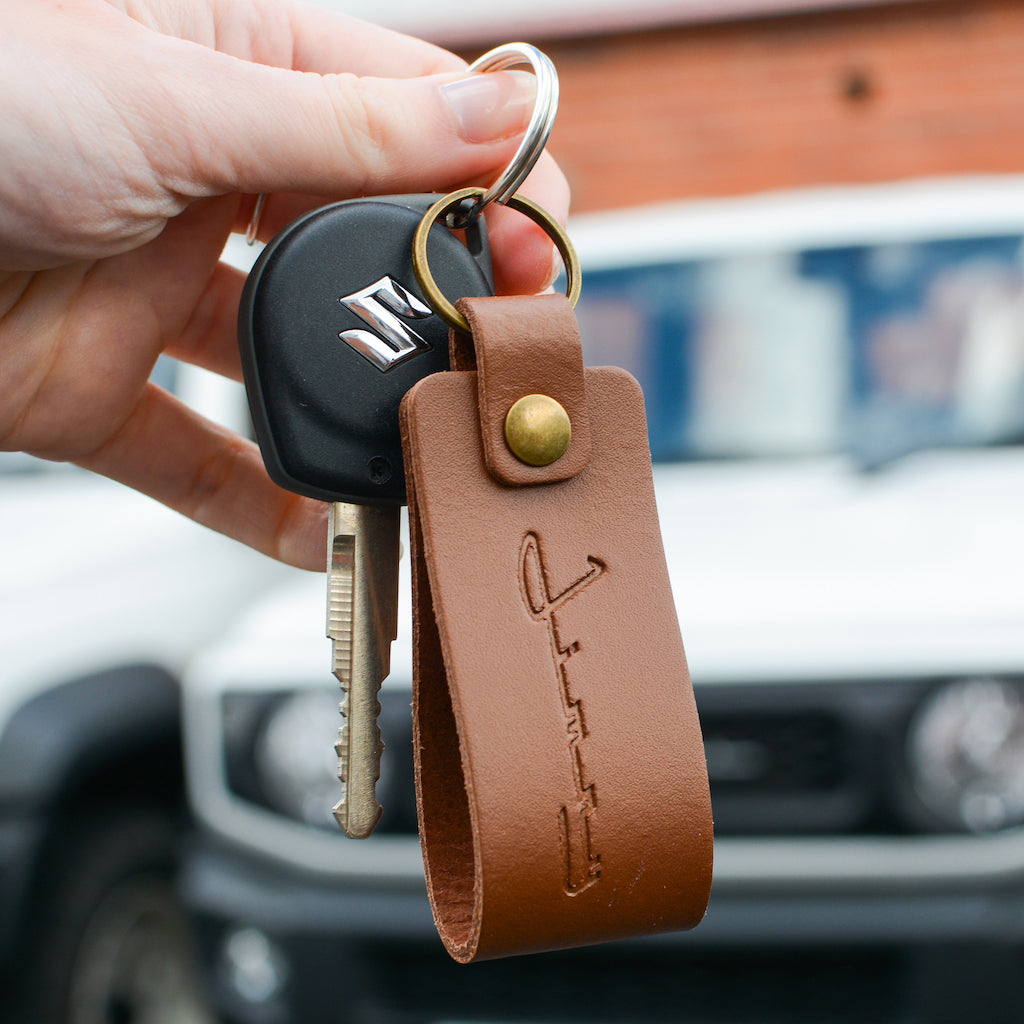 HIGH PEAK "Jimny" Leather Embossed Keyring