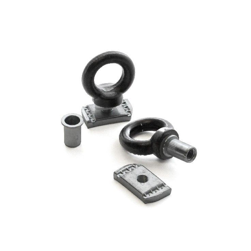 Front Runner Black Tie Down Rings (Male) / Eye Bolts