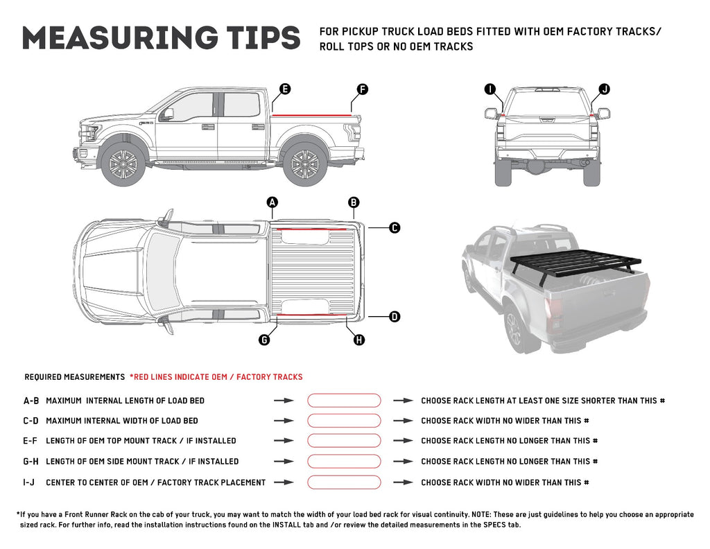 Front Runner Pick-Up Truck Slimline II Load Bed Kit / 1345(W) x 1358(L)